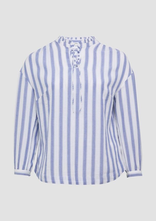 Bluse mit Rüschen und Glitzergarn