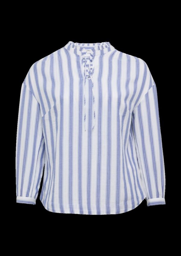 Bluse mit Rüschen und Glitzergarn