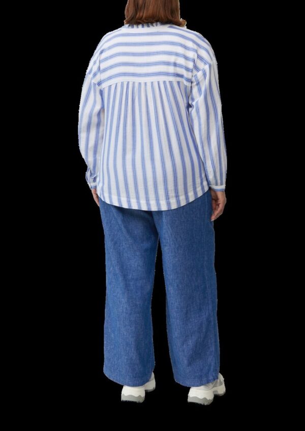 Bluse mit Rüschen und Glitzergarn