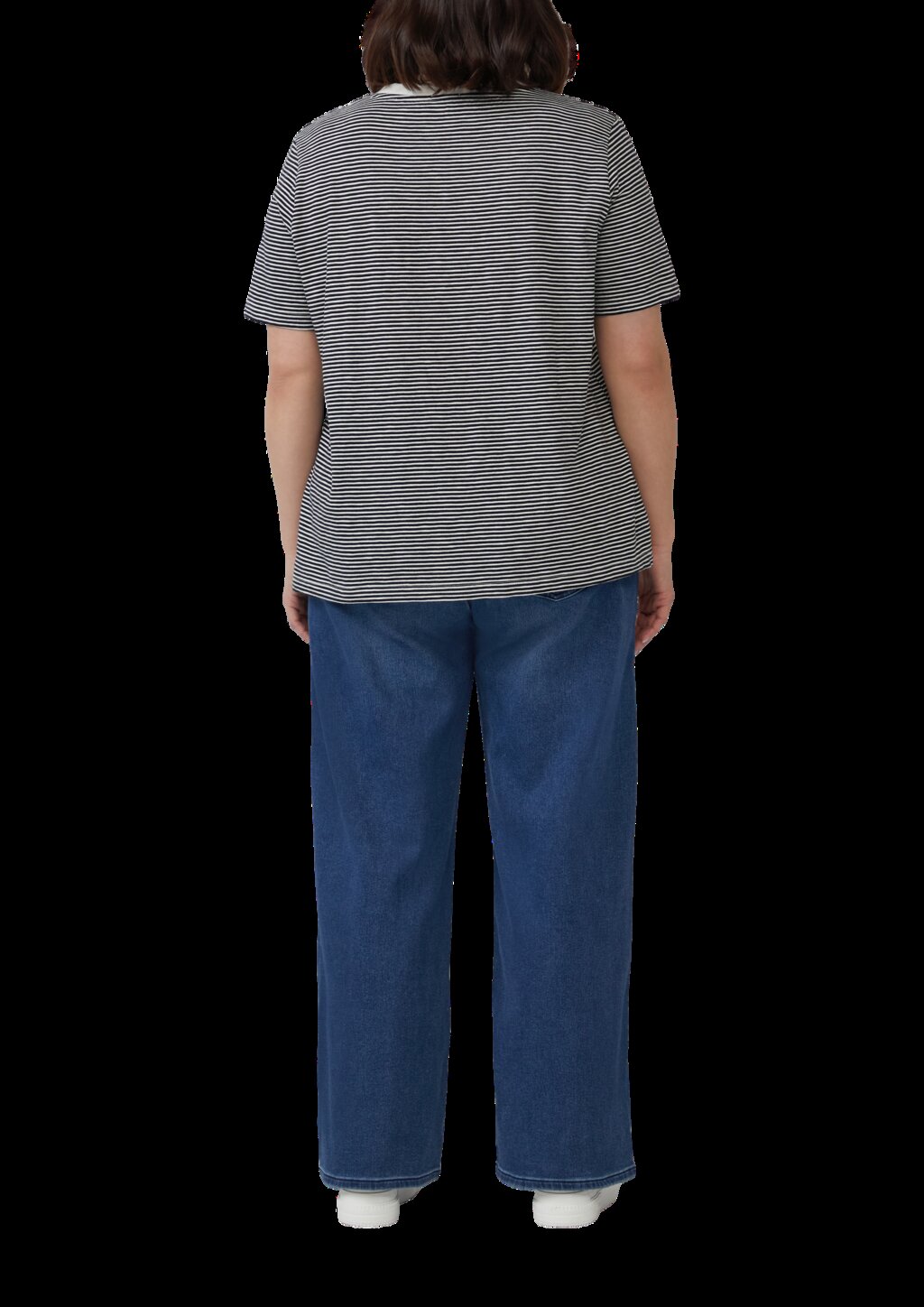 Streifenshirt mit Schmuckperlen