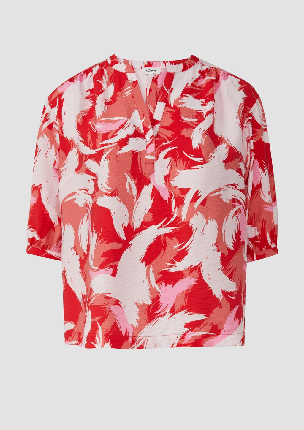 Strukturierte Bluse aus Viskosemix