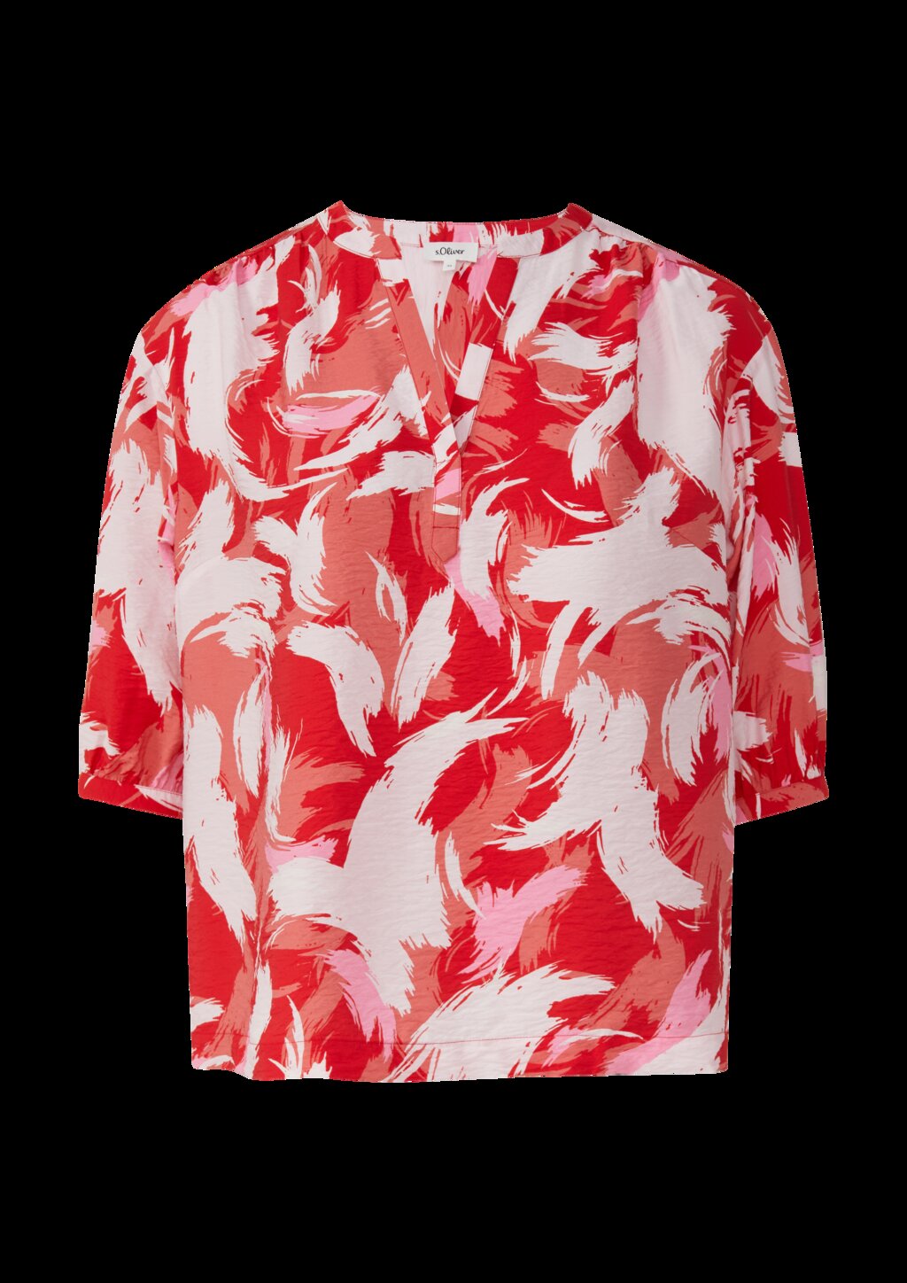 Strukturierte Bluse aus Viskosemix