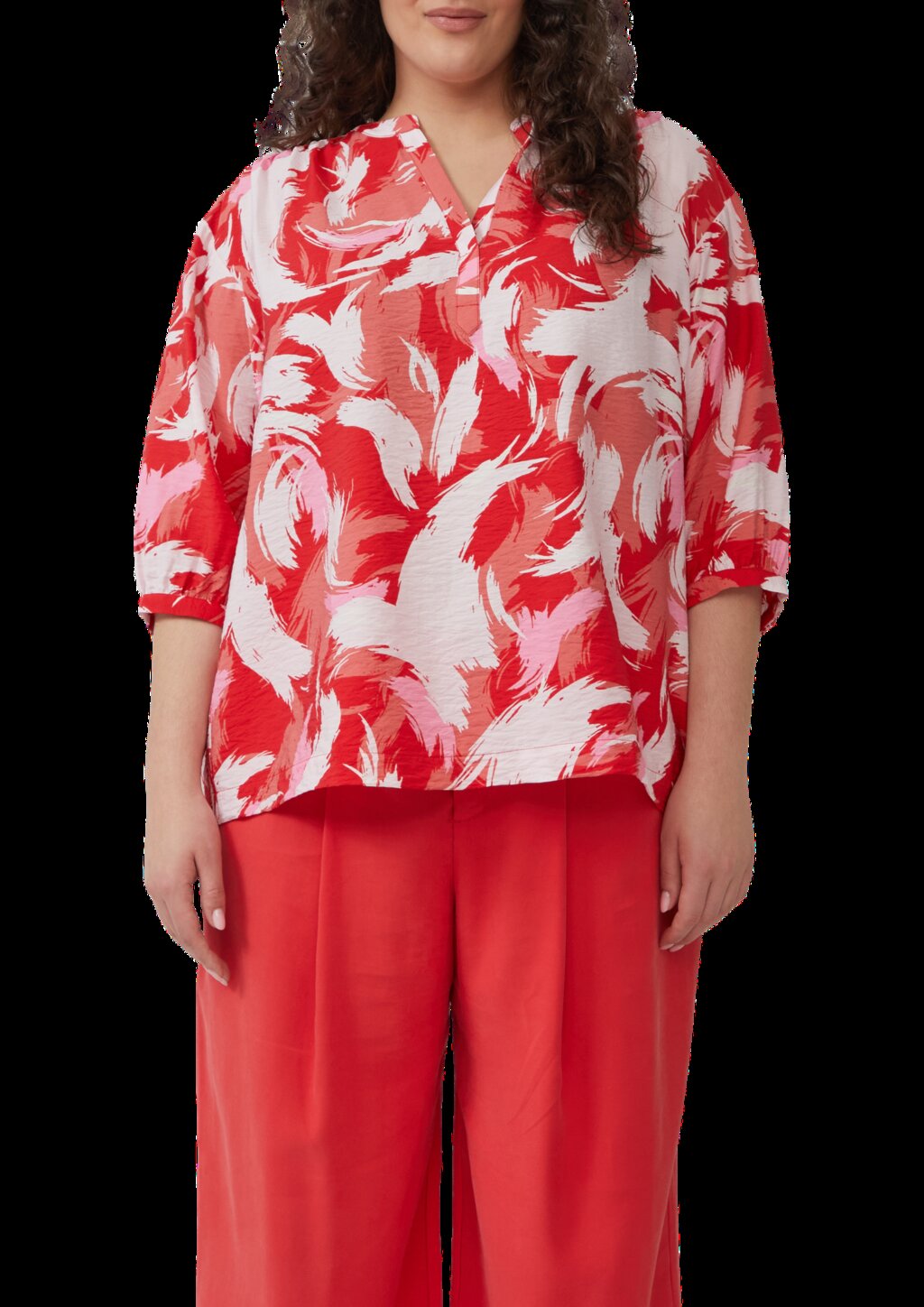 Strukturierte Bluse aus Viskosemix