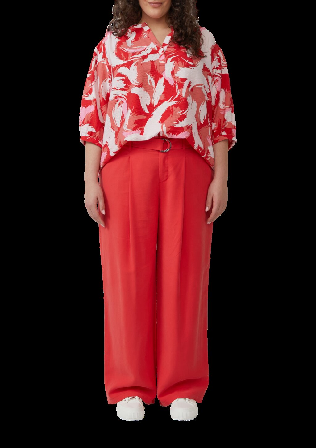 Strukturierte Bluse aus Viskosemix