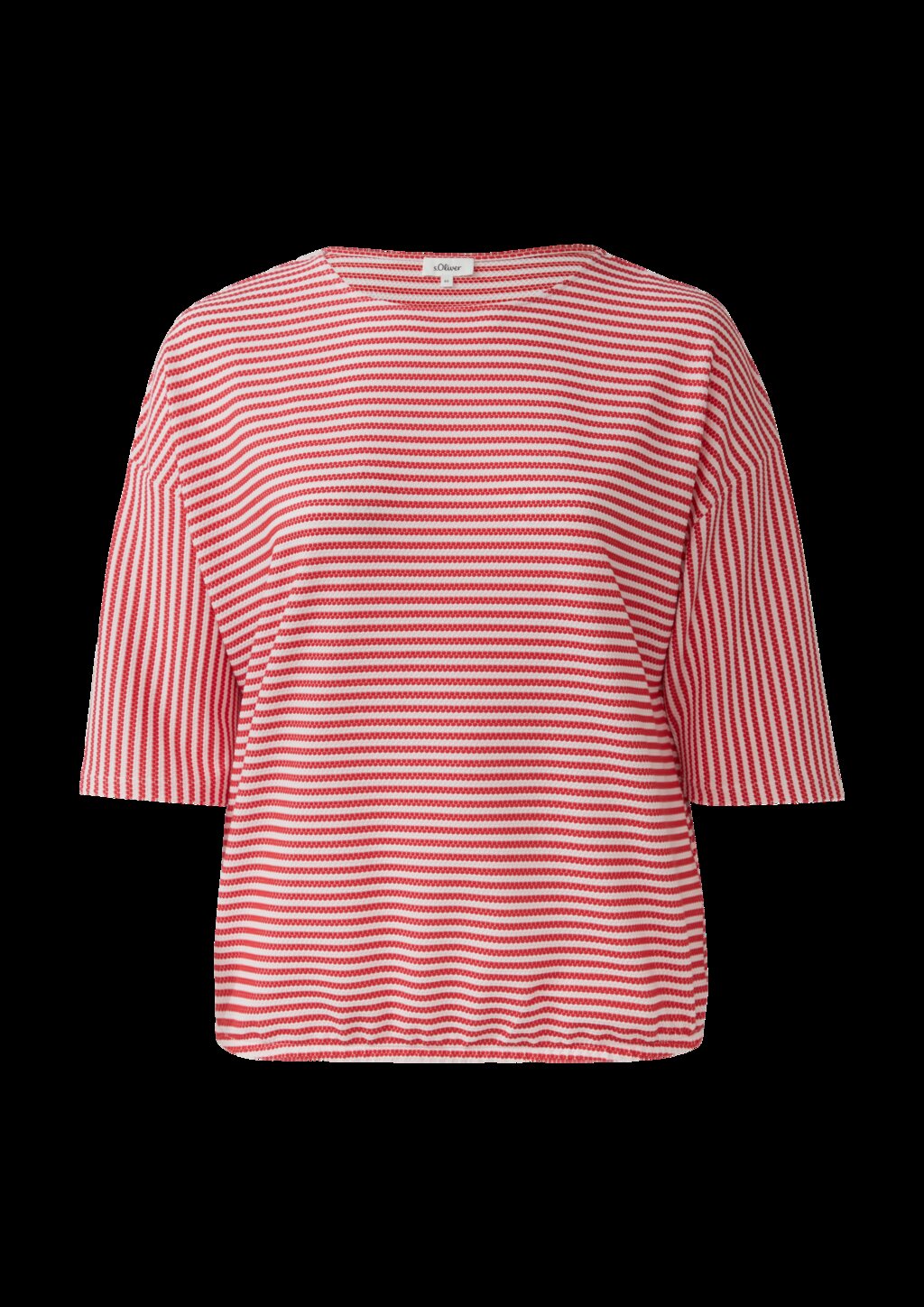 Gestreiftes T-Shirt im Relaxed Fit mit 3/4-Ärmeln