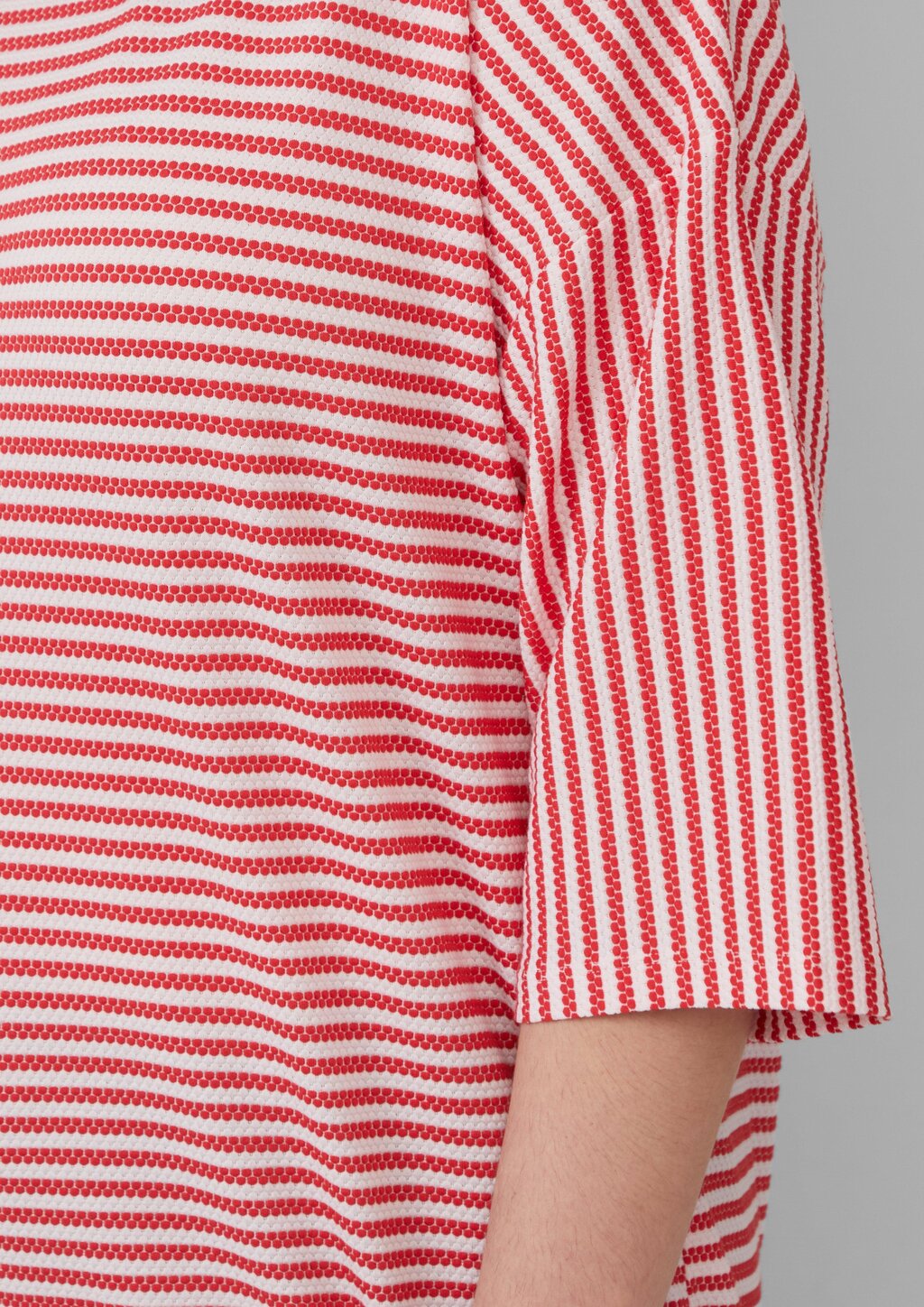 Gestreiftes T-Shirt im Relaxed Fit mit 3/4-Ärmeln