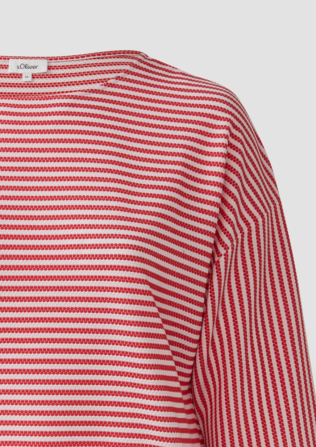 Gestreiftes T-Shirt im Relaxed Fit mit 3/4-Ärmeln