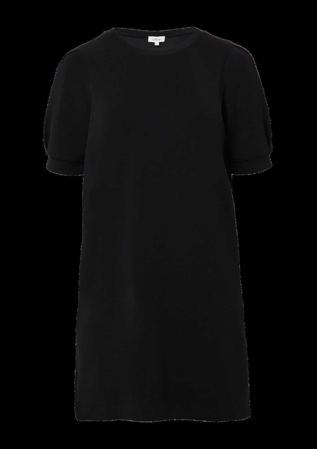 Kurzes Scuba-Kleid mit Puffärmeln