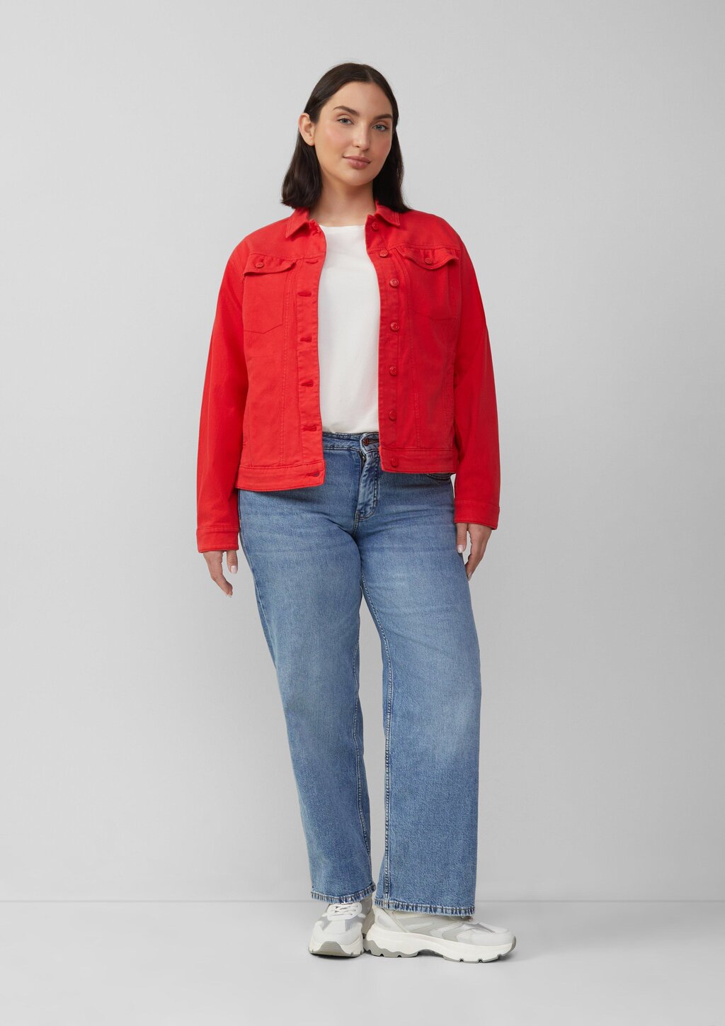 Jersey-T-Shirt mit Applikation