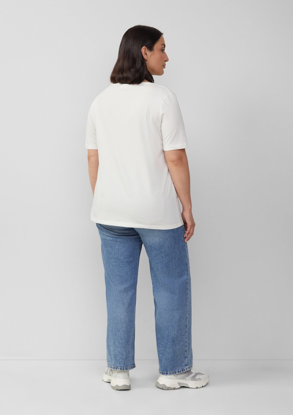 Jersey-T-Shirt mit Applikation