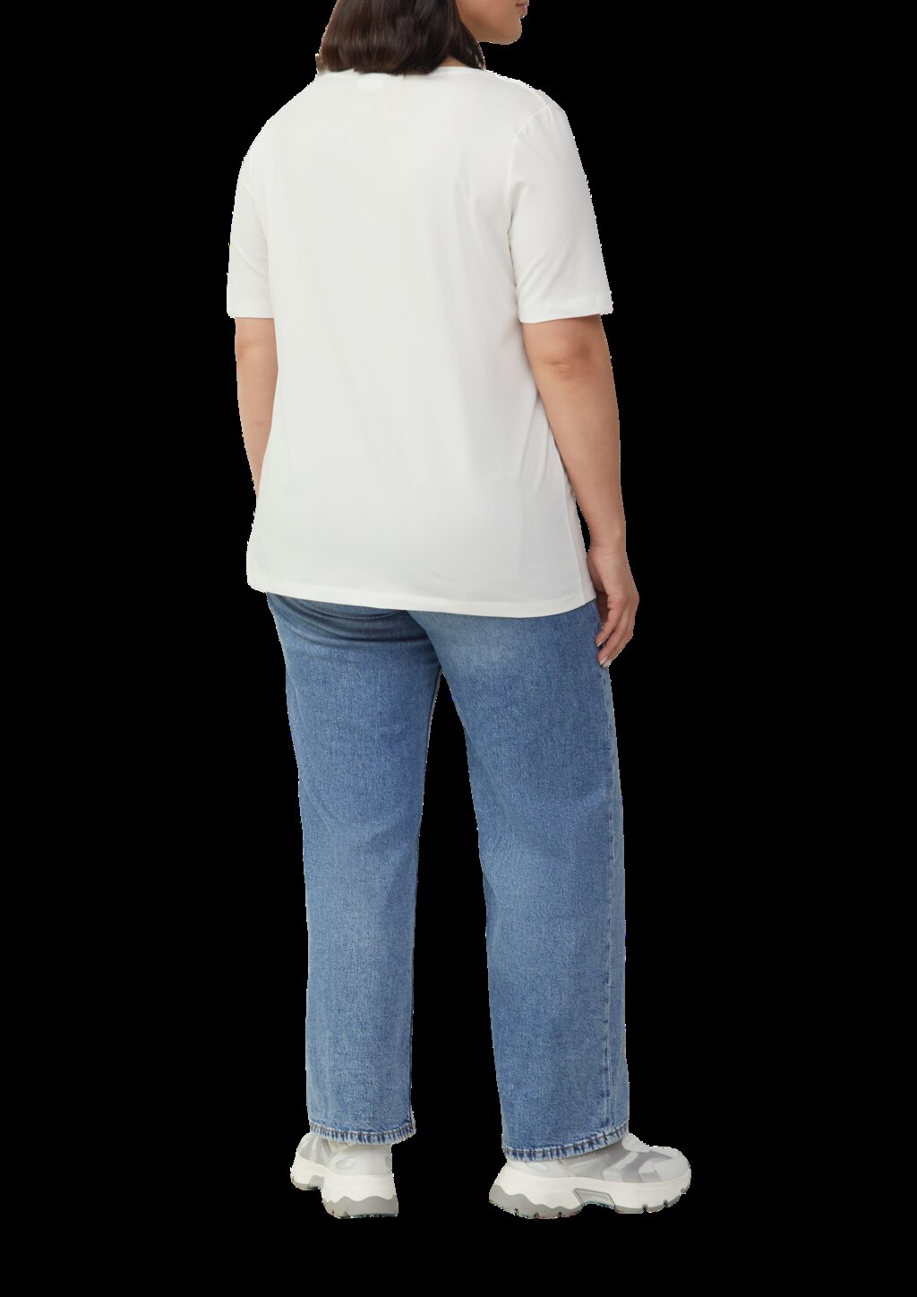 Jersey-T-Shirt mit Applikation