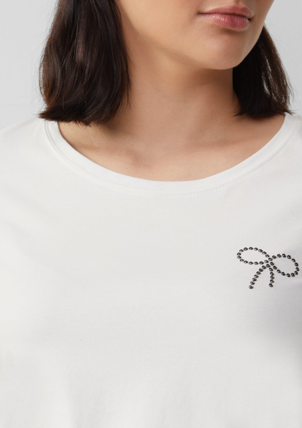 Jersey-T-Shirt mit Applikation