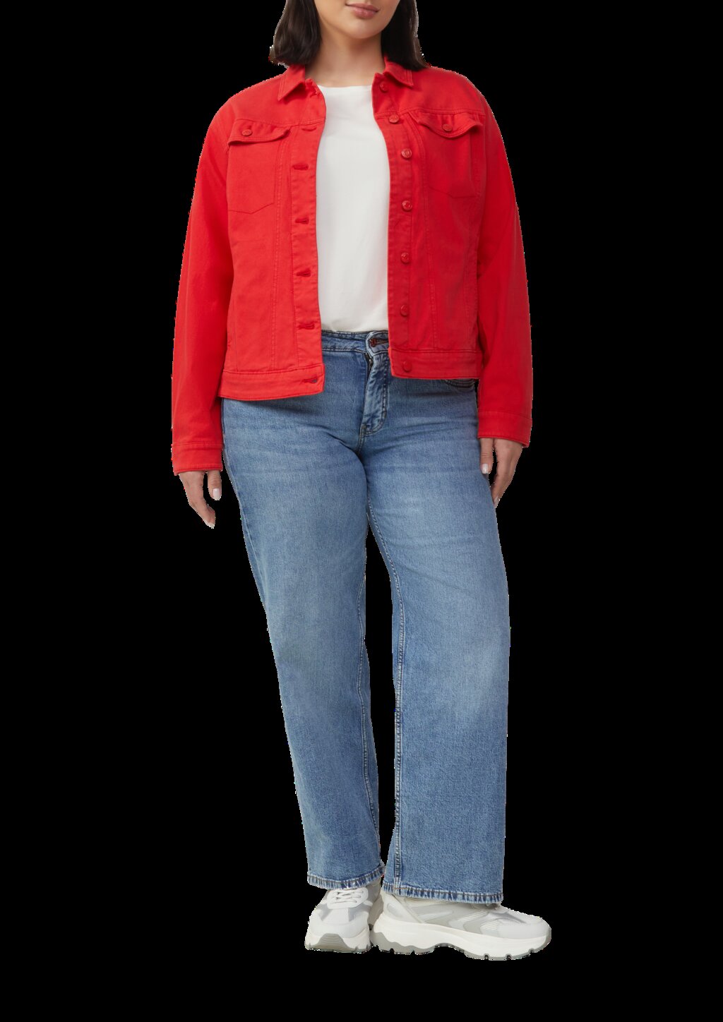 Jersey-T-Shirt mit Applikation