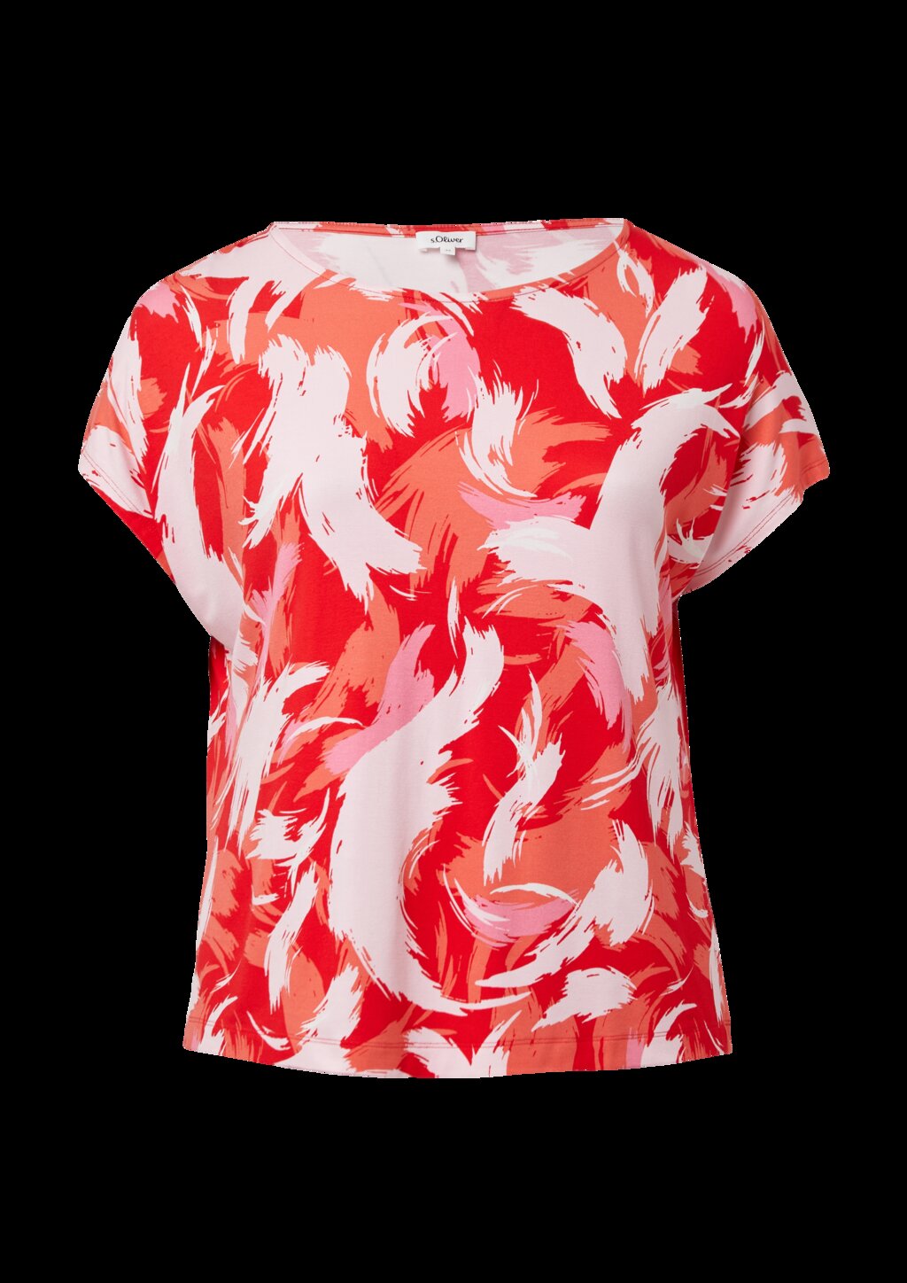 T-Shirt aus Viskosemix im Relaxed Fit