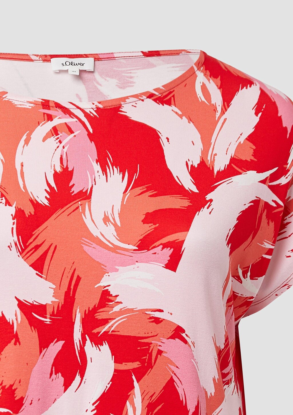 T-Shirt aus Viskosemix im Relaxed Fit