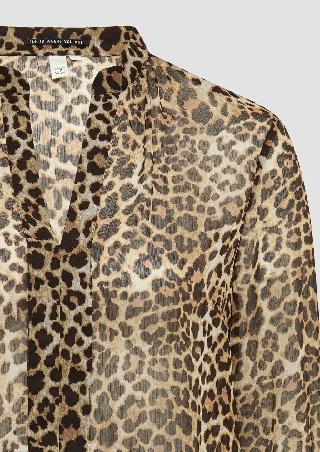 Leicht transparente Chiffonbluse mit All-over-Print