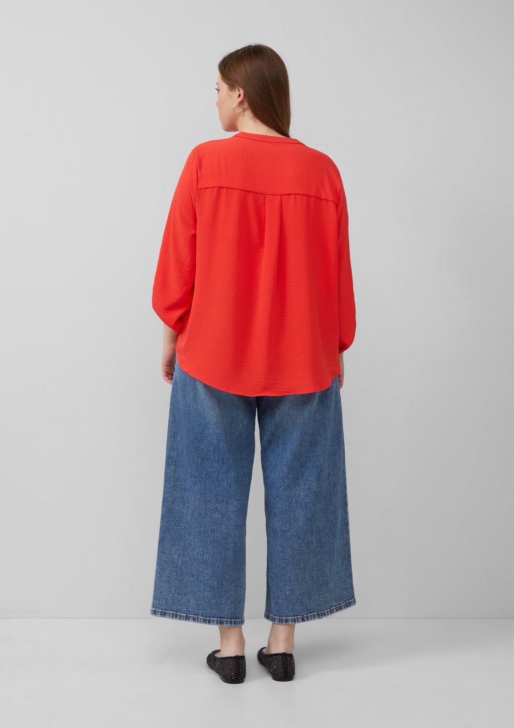 Tunikabluse mit Ärmeln zum Krempeln