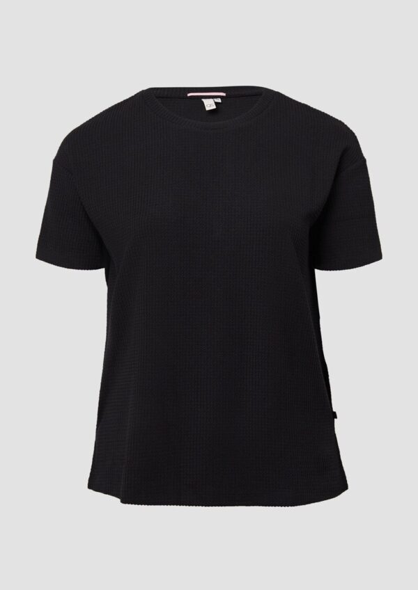 Strukturiertes Shirt mit überschnittener Schulter