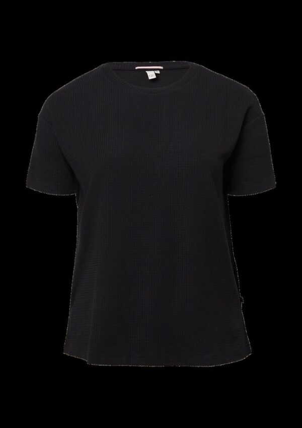 Strukturiertes Shirt mit überschnittener Schulter