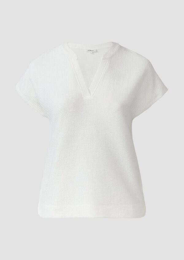 Feminines T-Shirt aus Viskosemix im Relaxed Fit