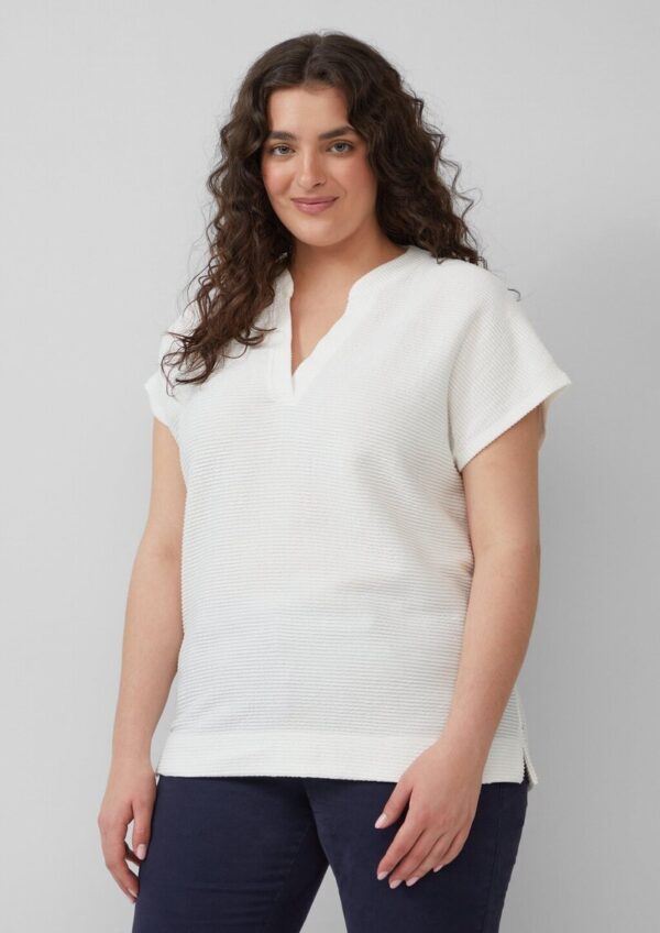 Feminines T-Shirt aus Viskosemix im Relaxed Fit