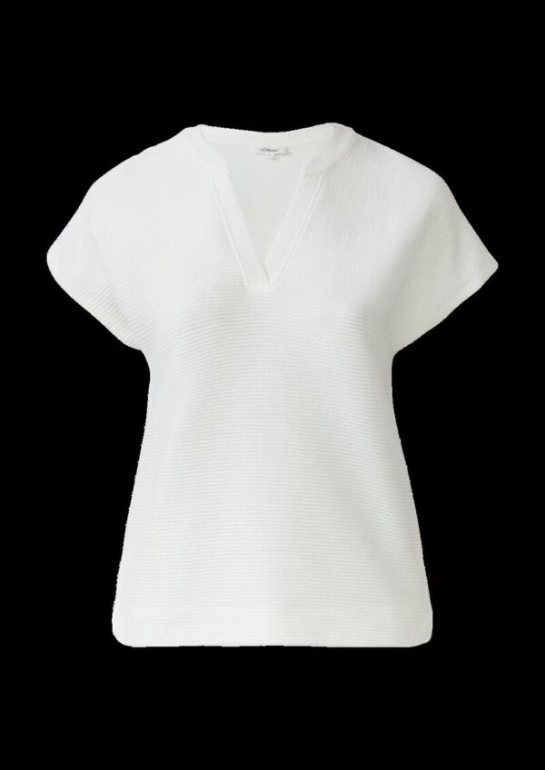 Feminines T-Shirt aus Viskosemix im Relaxed Fit