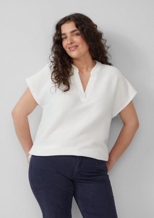 Feminines T-Shirt aus Viskosemix im Relaxed Fit