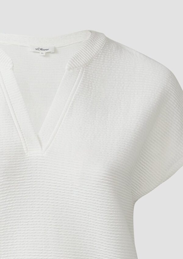 Feminines T-Shirt aus Viskosemix im Relaxed Fit