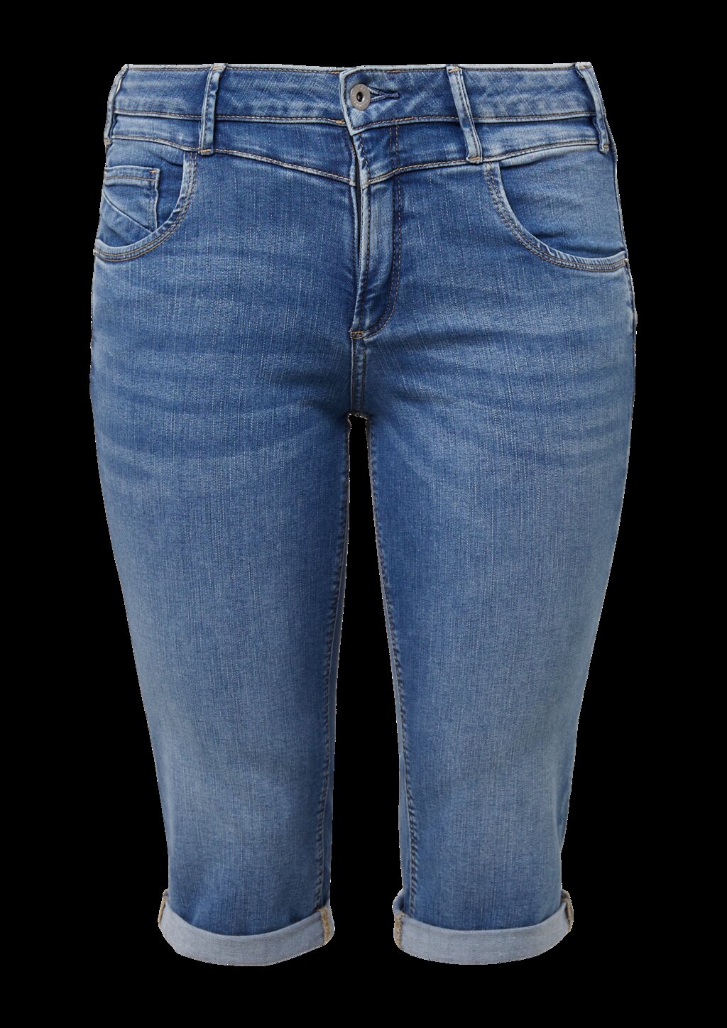 Jeans / Slim Fit / Mid Rise / Capri Length