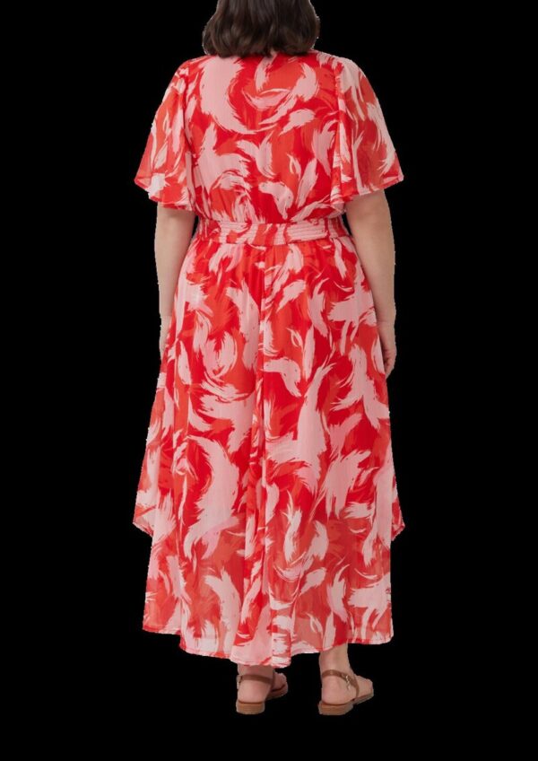 Maxikleid aus Chiffon mit gesmokter Taille