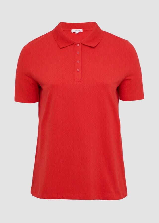 Piqué-Poloshirt aus Baumwollmix