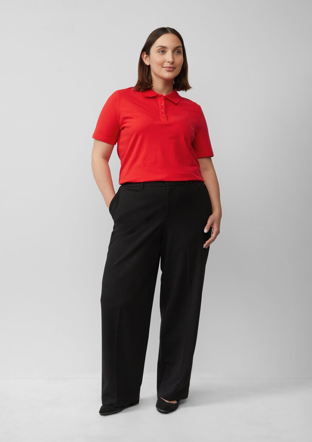 Piqué-Poloshirt aus Baumwollmix