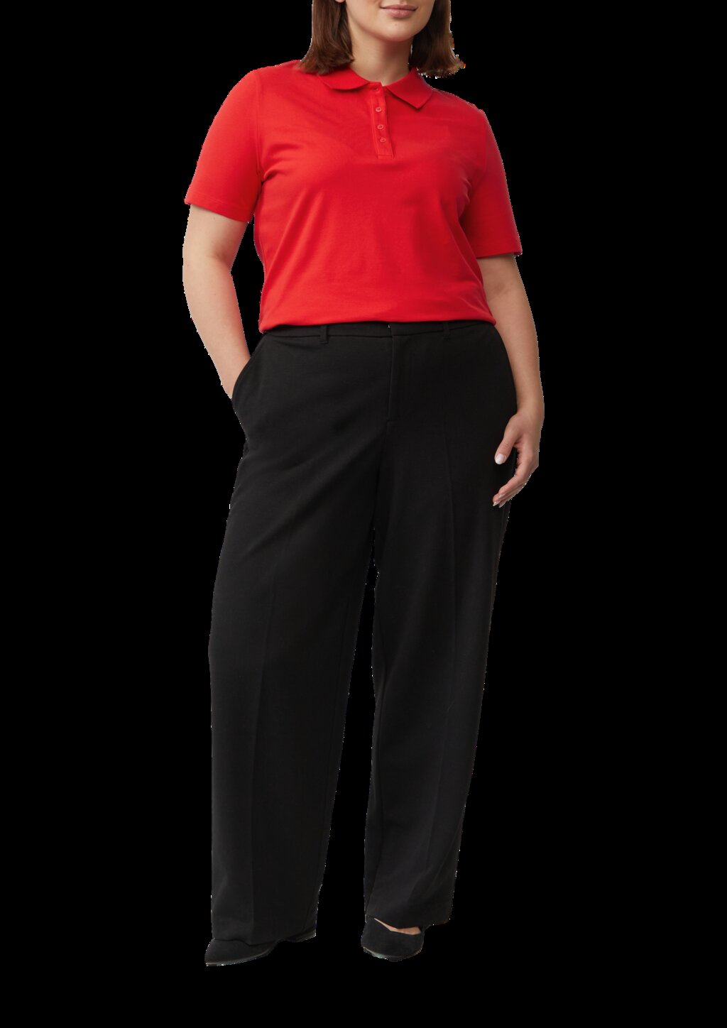 Piqué-Poloshirt aus Baumwollmix