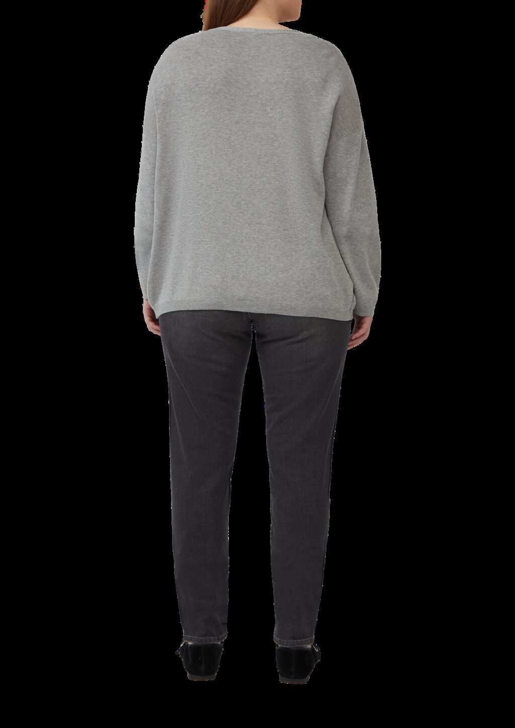 Strickjacke mit überschnittener Schulter