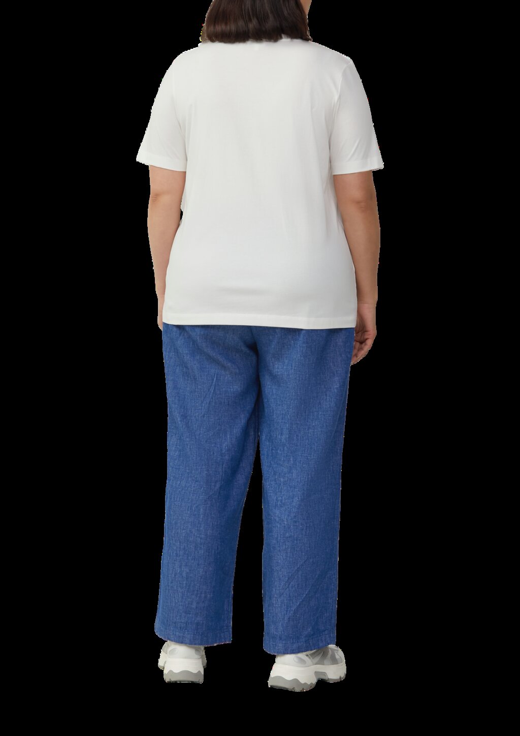 Baumwoll-T-Shirt im Regular Fit mit Frontprint