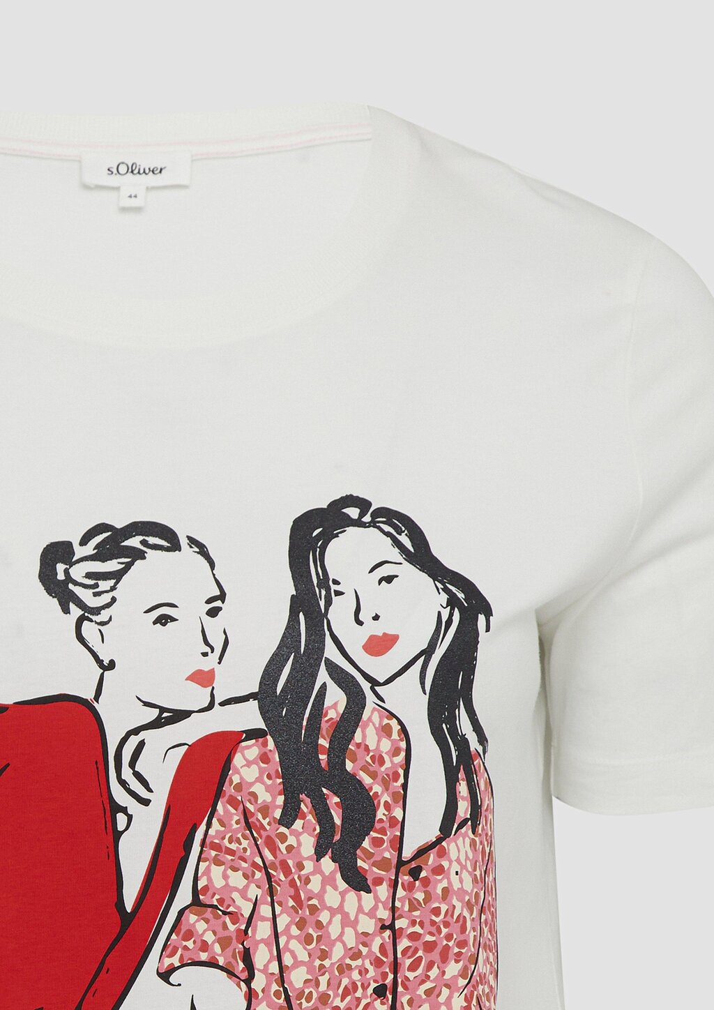 Baumwoll-T-Shirt im Regular Fit mit Frontprint