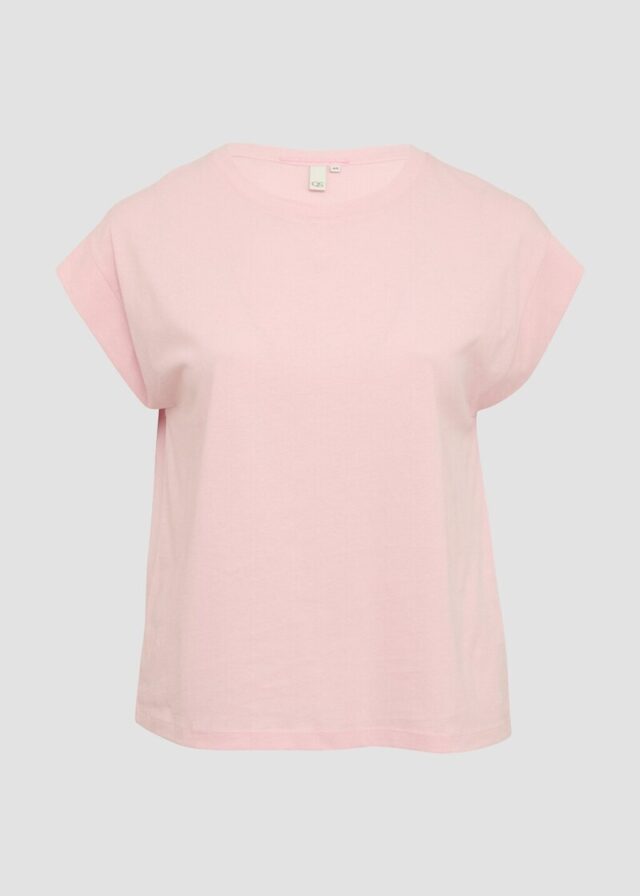 Baumwollshirt mit Schulterdetail