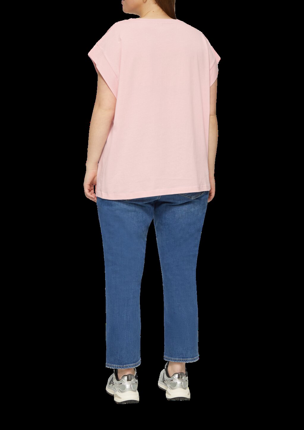 Baumwollshirt mit Schulterdetail