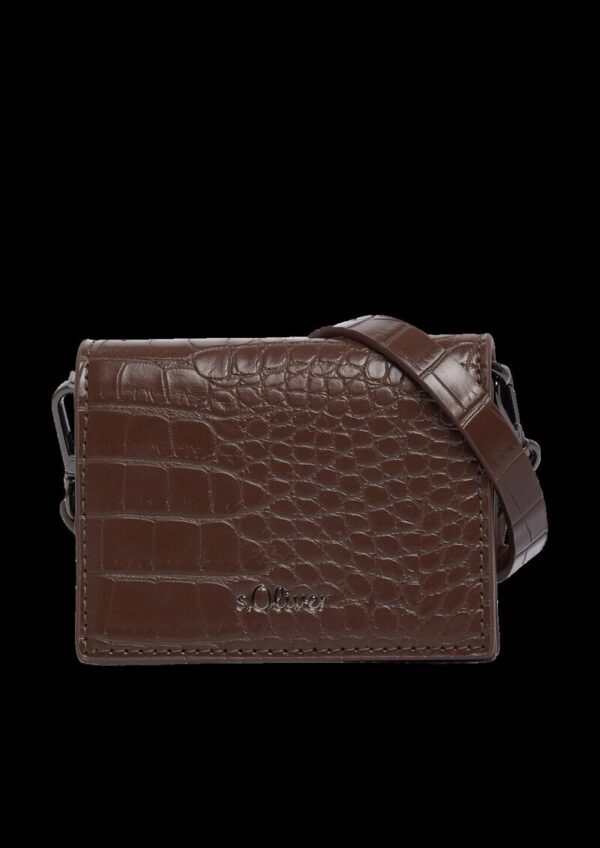 Portemonnaie-Tasche in Kroko-Optik