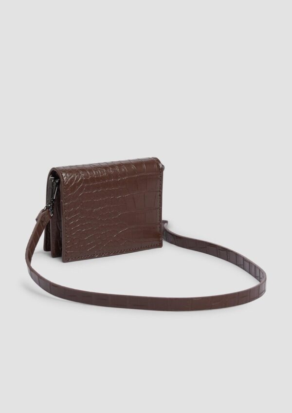 Portemonnaie-Tasche in Kroko-Optik