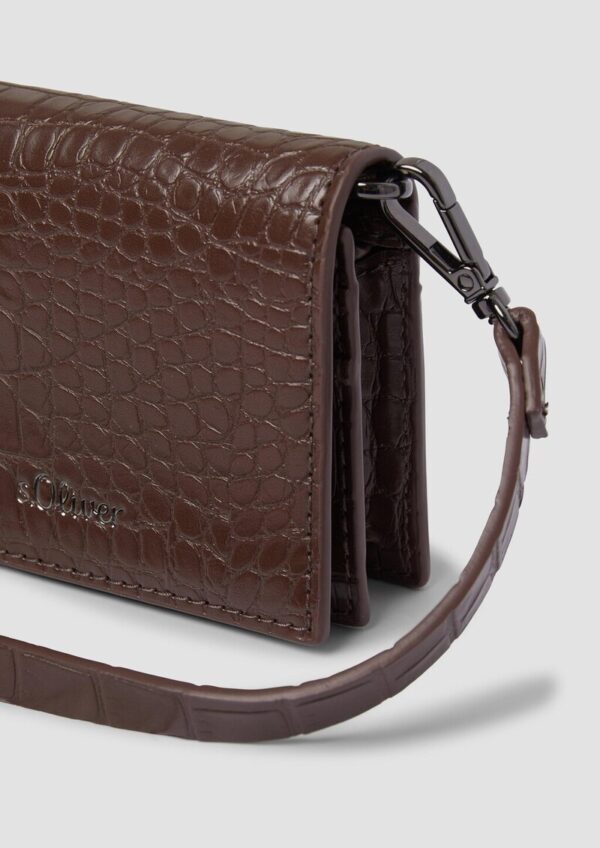Portemonnaie-Tasche in Kroko-Optik