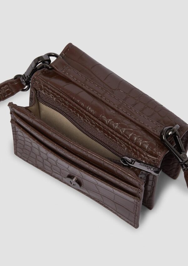 Portemonnaie-Tasche in Kroko-Optik