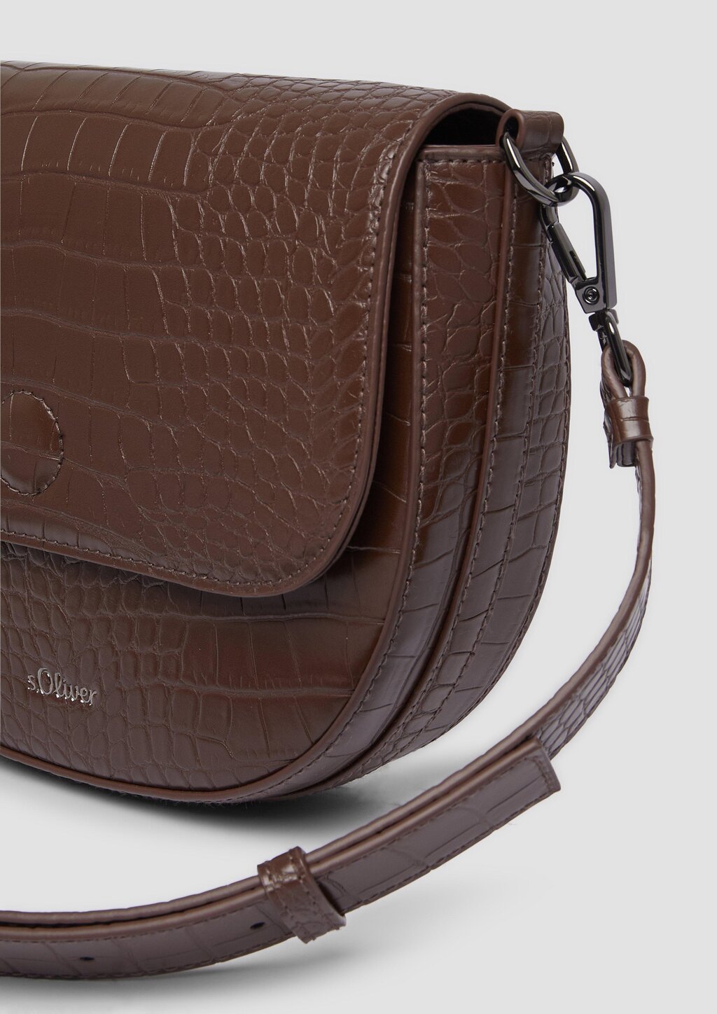 City Bag in Leder-Optik mit Animal-Muster