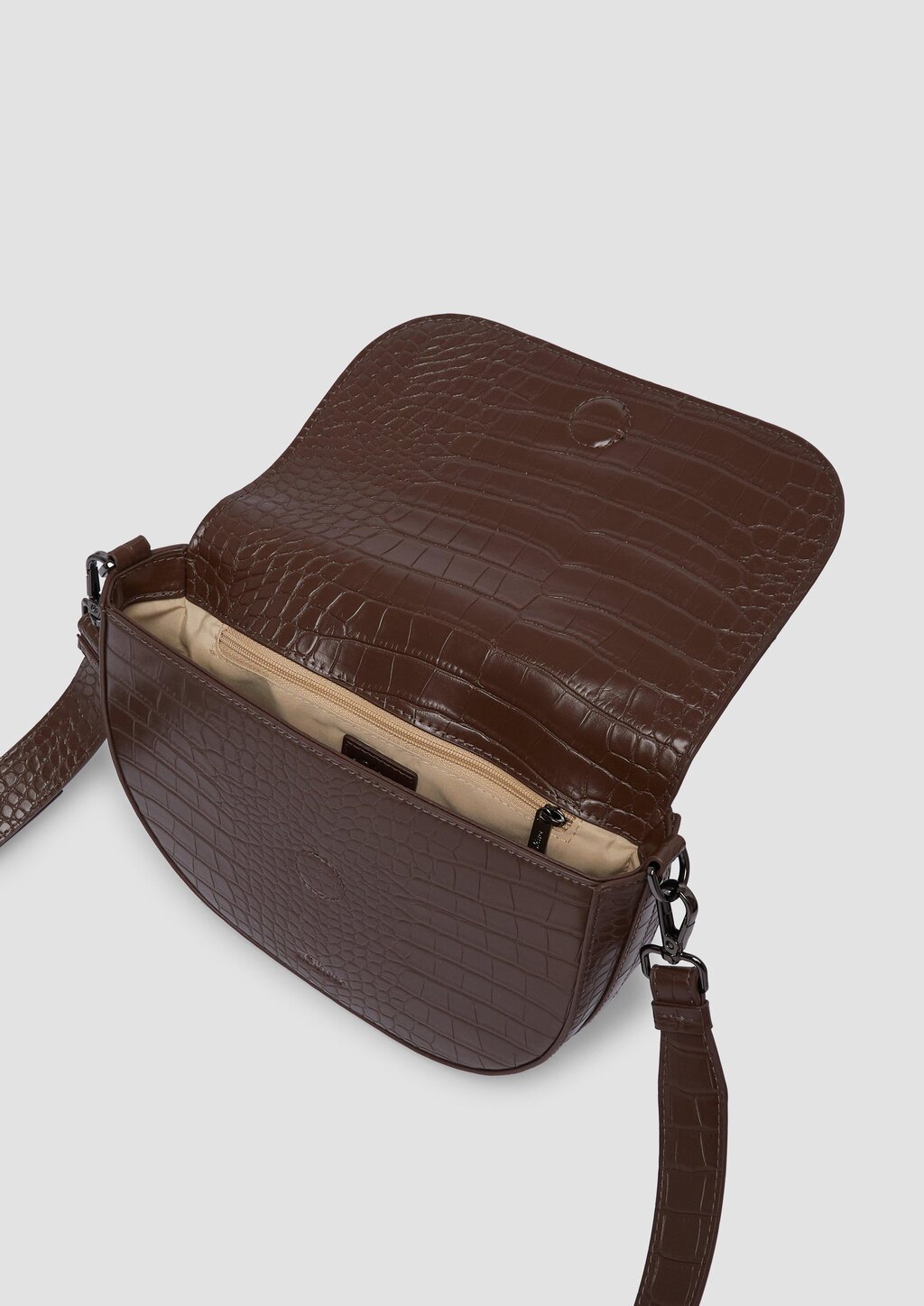 City Bag in Leder-Optik mit Animal-Muster