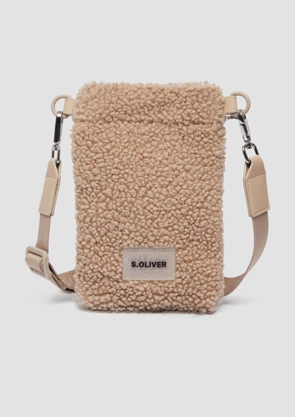 Handy-Tasche aus Teddyplüsch