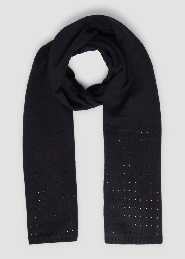 Schal mit Schmucksteinen