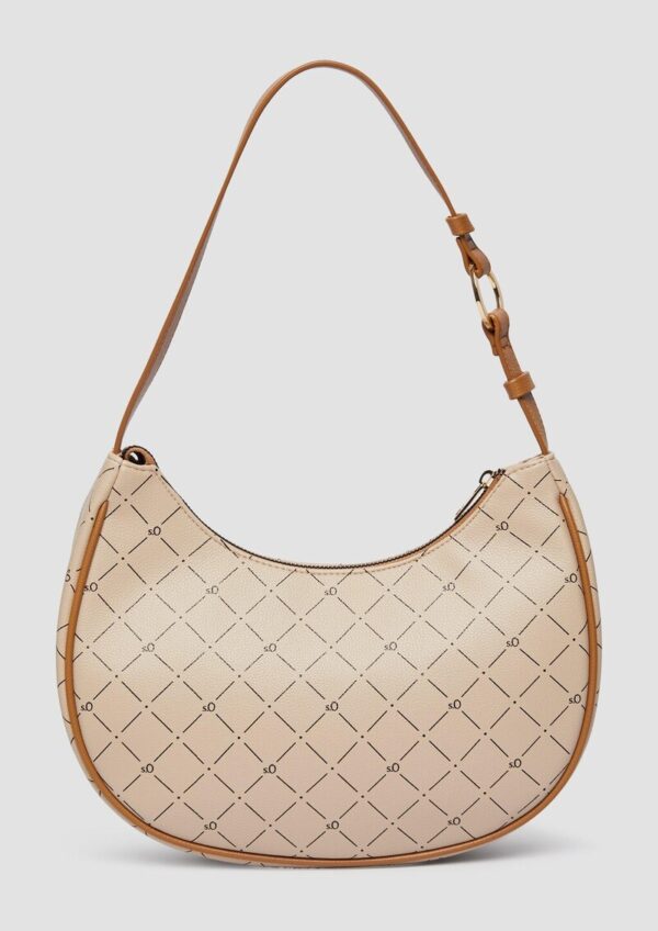 Hobo-Bag mit Logo-Print