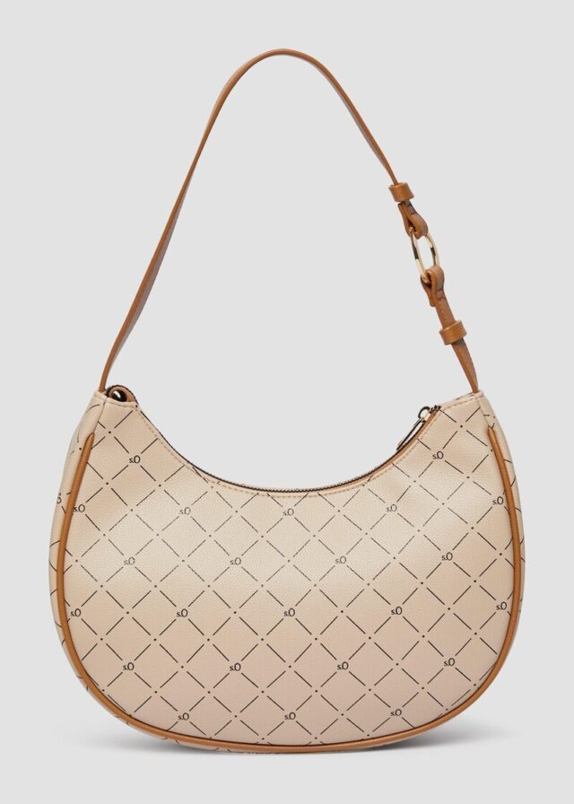 Hobo-Bag mit Logo-Print