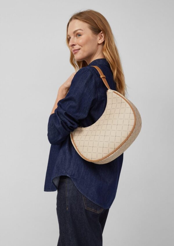 Hobo-Bag mit Logo-Print