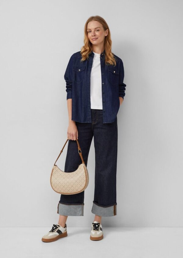 Hobo-Bag mit Logo-Print